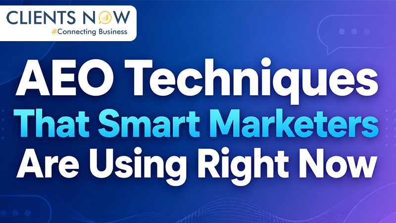 AEO Techniques That Smart Marketers Are Using Right Now
